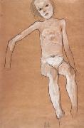 Egon Schiele, Seated Nude Girl (mk12)